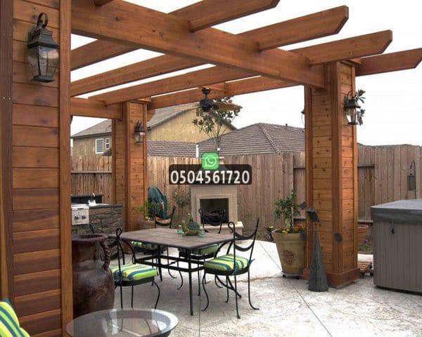 برجولات حدائق جدة: برجولات خشبية وحديد