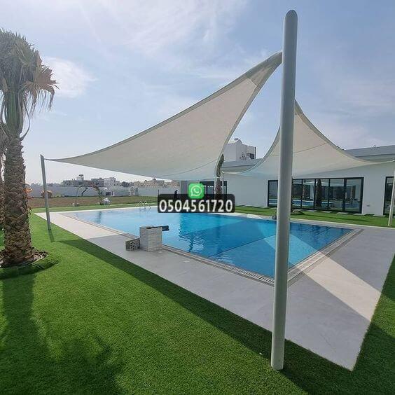 شؤون ظل جدة: خبراء تركيب مظلات تغطية المسابح بجدة