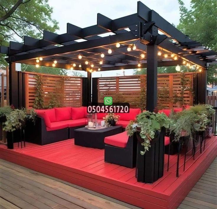 تنسيق وتنظيم البرجولات الخارجية